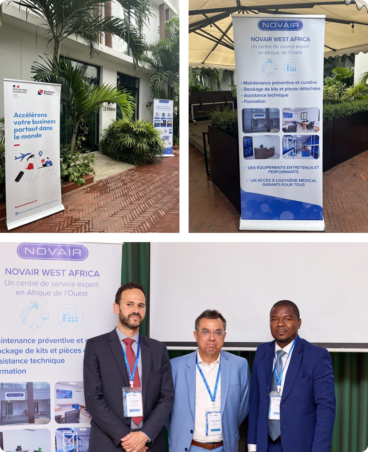 Photos illustrant la filiale de Novair West Africa à Abijan